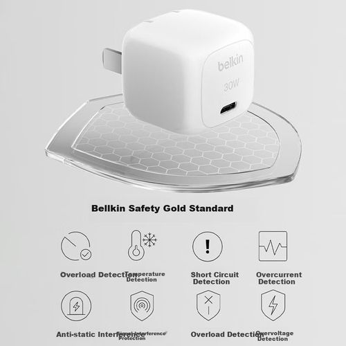 Cargador Rápido Usb-C 30W Belkin Para Iphone