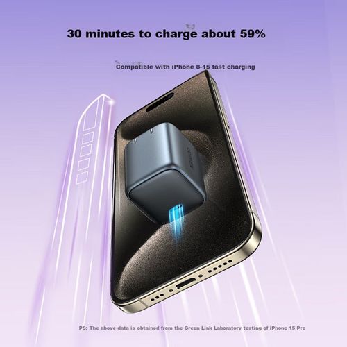 Cargador Gan Ugreen 30W Con Carga Rápida Pd 20W