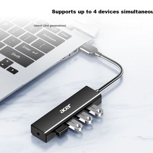 Hub Usb 3.0 Acer 4 Puertos Con Cable De Extensión 1M