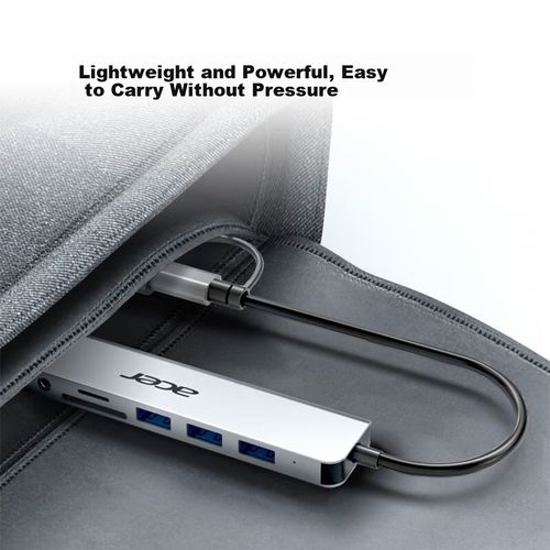 Dock De Expansión Type-C Acer Con 8 Puertos Y Lector Sd/Microsd