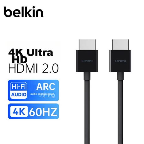 Cable Extensión Hdmi 2.0 Belkin 2 Metros 18 Gbps 4K Ultra Hd