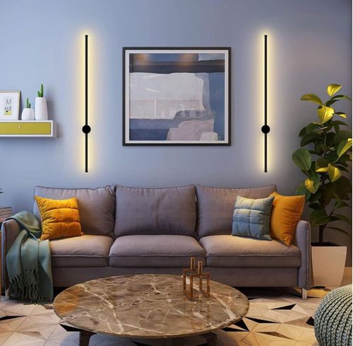 lampara Arbotante Minimalista 100cm lámp