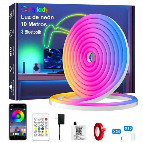 Cozylady - Tira LED NeóN Bluetooth 10M,