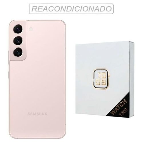 galaxy s22 Plus Reacondicionado 128GB rosa + reloj genérico