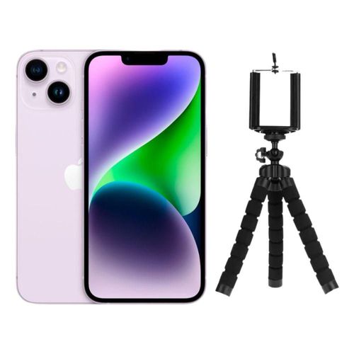 iPhone 14 128GB Lila E-SIM Reacondicionado más Tripode