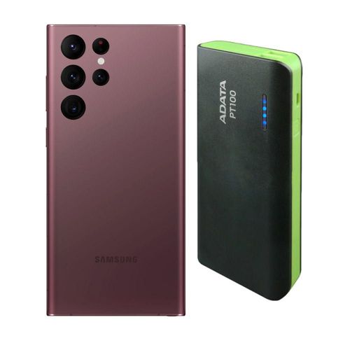 Galaxy S22 Ultra 512GB Borgoña Reacondicionado más Power Bank 10,000mah