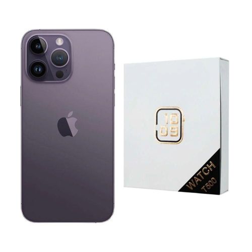 iPhone 14 Pro Max 128GB Morado CHIP Reacondicionado más Reloj Genérico