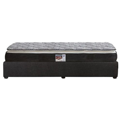 Colchón King Size Spring Air Omega + Base Cama Belt Negro CZD