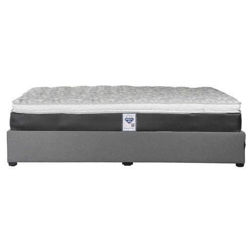 Colchón King Size Spring Air Marte + Base Cama Orlando Gris CZD