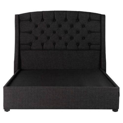 Cabecera Matrimonial Dicasa Sitka Negro + Base Cama Belt Negro RGH