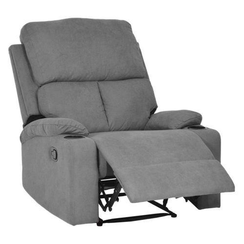 Sillon Reclinable Houzer Reposet Moderno Minimalista Sala Gris