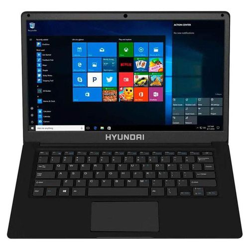 Laptop Hyundai 14.1in, Intel Celeron N3350, 4GB RAM, 1TB + 64GB eMMC