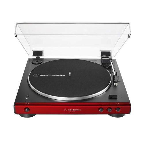 Tornamesa audio technica at-lp60xbt-rd con bluetooth