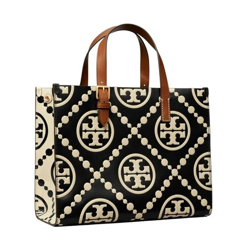 Bolsa tote Tory Burch Monogram Bicolor para mujer
