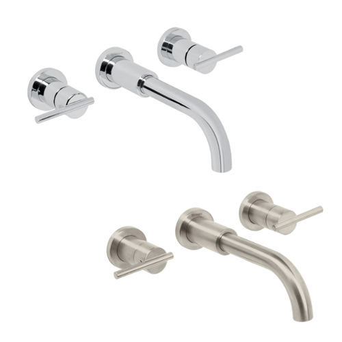 Mezcladoras de pared para lavabo FOSET ELM92N plateado