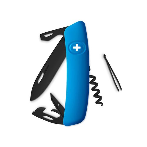 Navaja Allblack Acero Inoxidable C/11 Funciones Azul Swiza