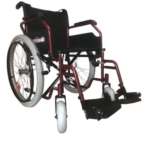 Silla De Ruedas Todo Terreno Descansapies Xtreme 18" ReActiv Roja Lava