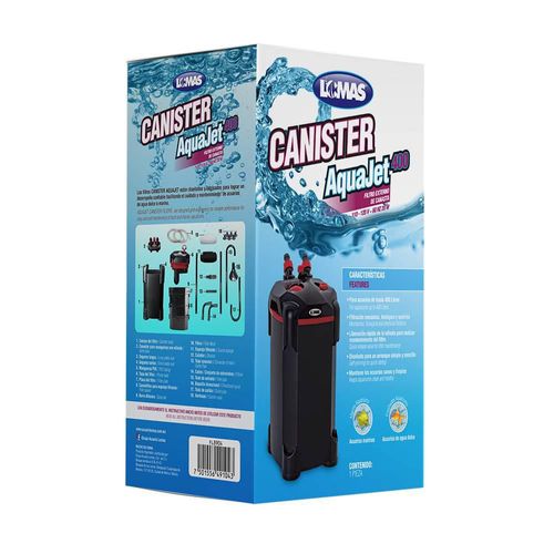 Lomas Canister Aquajet Filtro Externo para Peceras o Acuarios con Capacidad de Hasta 400 Litros