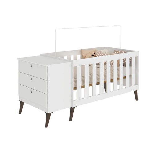 Cuna Con Comoda Skal Baby Blanco BB04