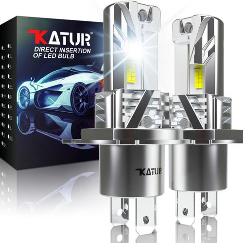 KATUR Bombilla H4 LED 22000LM 6000K Blan