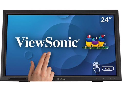 Monitor ViewSonic TD2423D LCD Touch 24", 1920x1080 Full HD, 60Hz, HDMI/DisplayPort, Bocinas Integradas, Negro