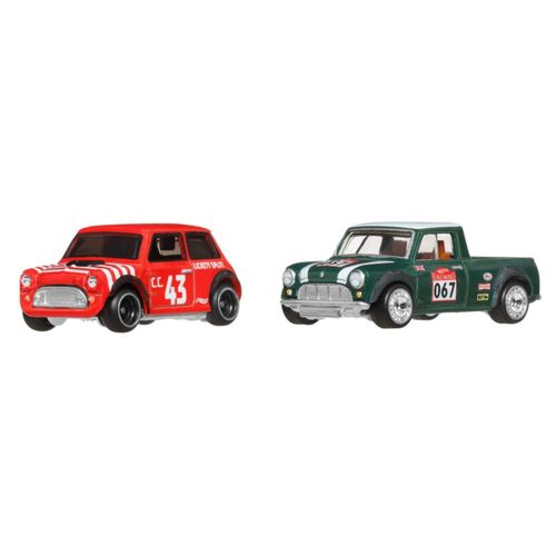 Hot Wheels Premium Car Culture - Juego de 2 vehículos de colección a Escala 1:64, neumáticos Real Riders, Marco de Metal y Detal