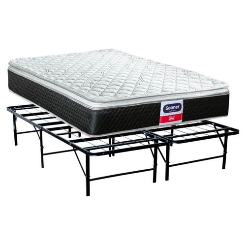 Colchón Matrimonial Sooner + Base Plegable