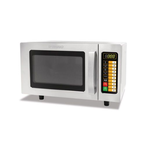 Microondas industrial digital Rhino, 1000W de potencia, 0.9 pies cúbicos, acero Inoxidable, alta eficiencia y seguridad, HOMIC-09D