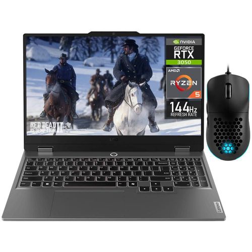 Laptop gamer lenovo loq rtx 3050 ryzen 5 16gb 1.5tb + mouse