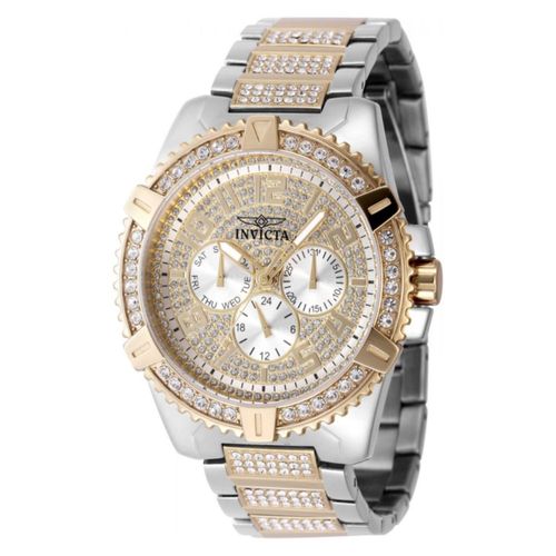 Reloj Invicta 48562  Hombres Blanco, dorado, acero