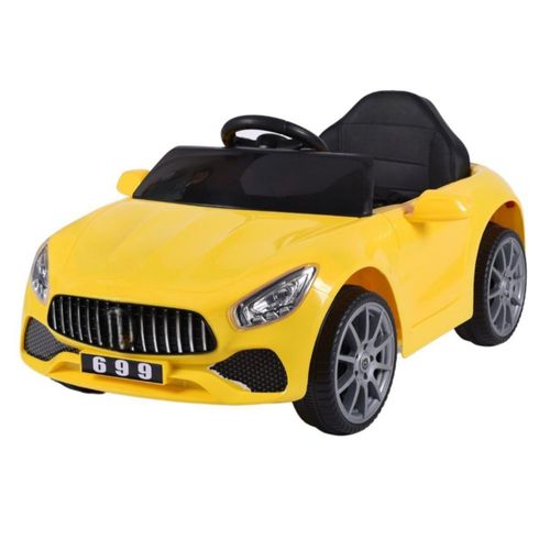 Carro Montable Eléctrico Aeiou B004 Llantas Eva Amarillo