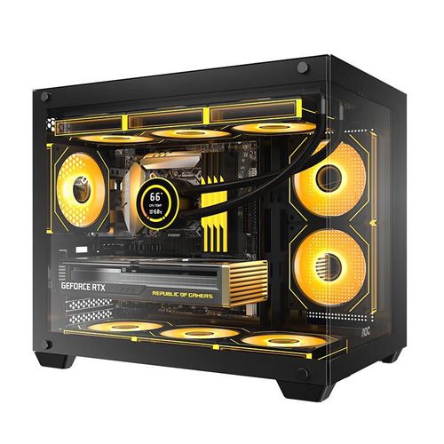 Gabinete Para Juegos Aoc Cg392B Matx Negro Compatible Con Refrigeración Líquida 360Mm