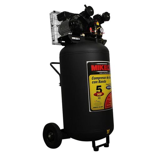 Compresora de Aire 5hp con banda Mikels 190 litros