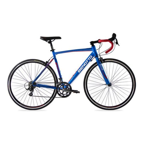Bicicleta BENOTTO Ruta 590 R700 14V. Duales Frenos Carrera Aluminio Azul Metalico Talla:46.5