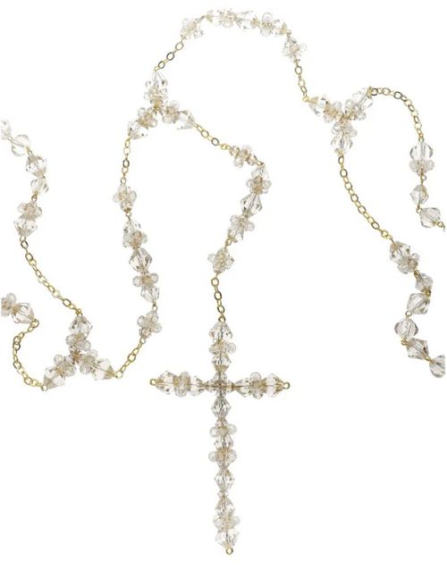 Lazo de Cristal Honey Dorado-Cruz