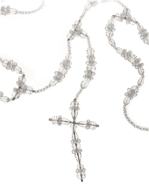 Lazo De Cristal con Cruz O-771