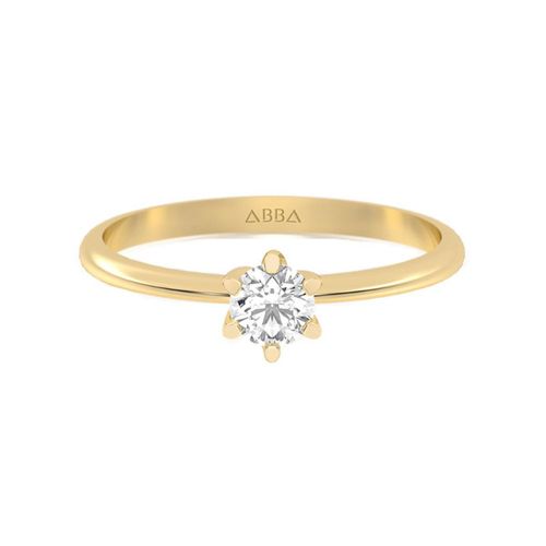 Anillo de Promesa Holy 10k Oro Abba Joyas