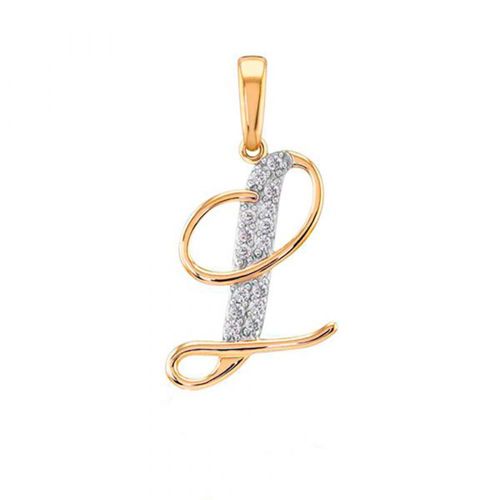 Dije Letra L 10k Oro Abba Joyas