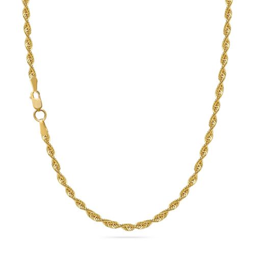 Cadena Torsal 60cm 3mm 10k Oro Italiano Abba Joyas
