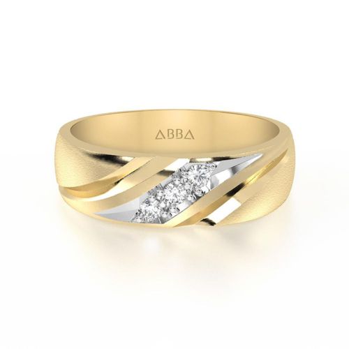 Argolla de Matrimonio Turín 10k Oro Abba Joyas