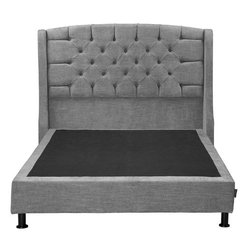 Cabecera Matrimonial Rogga Sitka Gris Oscuro+ Box RHG