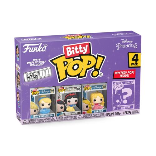 Funko Bitty Pop! Disney Princess - Cinderella, Snow White, Aurora Y una Minifigura Misteriosa Sorpresa - 0.9 Inch (2.2 Cm) Colec
