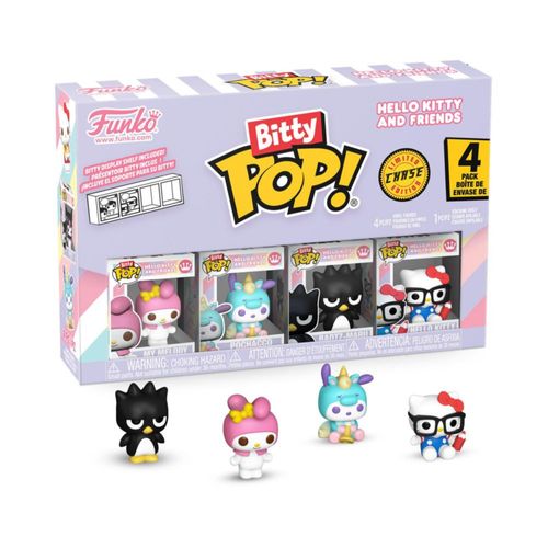 Funko Pop! Bitty: Sanrio - My Melody, Pochacco (Unicorn Party), Badtz-Maru, and A Surprise Mystery Mini Figure - 0.9 Inch (2.2 C