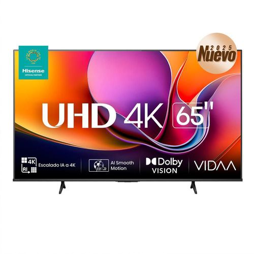 Pantalla UHD Hisense 65 Pulgadas 4K Smart 65A65NV