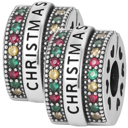 Charm de plata 925 MXXCZ-002 Xmas01 Abalorio CHRISTMAS