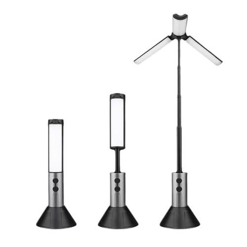 Soporte telescópico multifuncional, lámpara de exterior plegable, lámpara para tienda de campaña.HOGAWAY