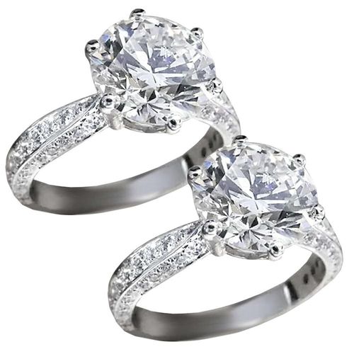 Sortija para Boda MXCXE-002 CrystalLuxe Anillo de Promesa