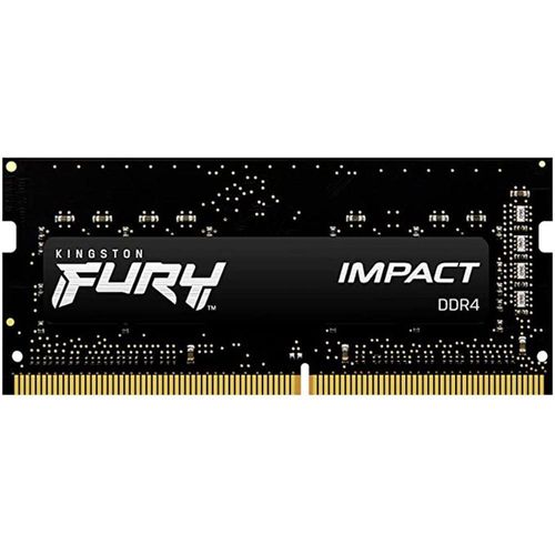 Memoria ram ddr4 16gb 3200mhz kingston fury impact 1x16gb laptop negro kf432s20i