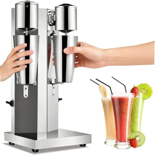 Tonchean - Máquina para batidos de leche de doble cabeza para batidos de leche comercial, batidora de leche de acero inoxidable,