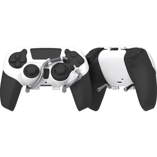 EXknight Leverback FPS Mecánico Paletas, Botones Traseros Paletas para Juegos para Mando PS5(Blanco)